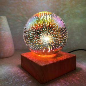 Illuminated Fireworks Crystal Ball Night Light