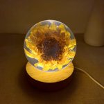 Illuminated Sunflower Crystal Ball Night Light
